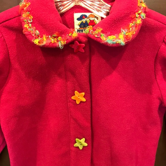 Girls Pete’s Partner Fuchsia Coat - Picture 2 of 6